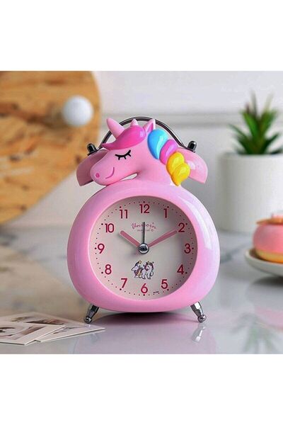 Azra hediyelik eşya ve tekstil ürünler Unicorn Işıklı Alarmlı Masa Saati Çift...