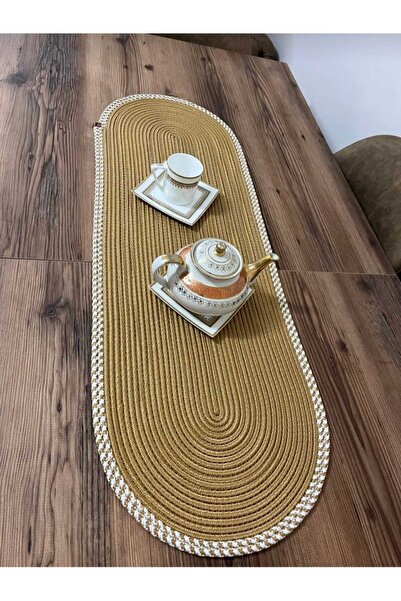 eftlyhome الخدمة الأمريكية - طقم أطباق من الجوت والخوص، وسادة أطباق، عداء مع ...