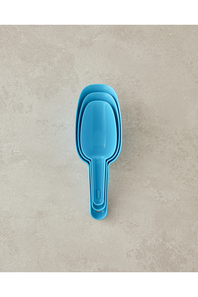 English Home Poul Plastic Set of 3 Turquoise Measuring Spoons - 22x7,8x5 cm