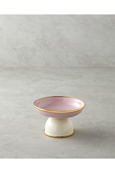 English Home حامل عرض مينا صغير مقاس 14 سم - وردي وكريمي