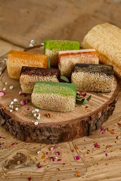 Heriya صابون الجمال مصنوع يدويًا من ألياف اليقطين ومستخلص الأرز الطبيعي