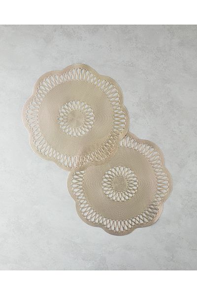 English Home American Service Tuscan PVC Set de 2 Gold