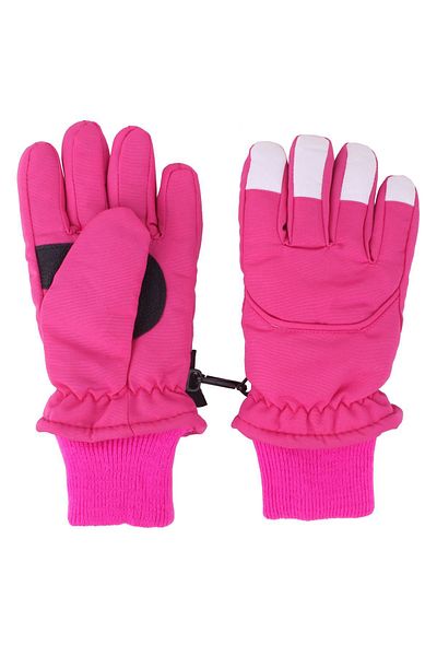 İşnar Girl's Snow Gloves 4-7 Years Pink Color Various Model 3501-4152