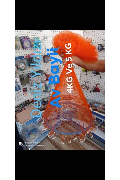 Denizyıldızı (4KG) Göz 10mm Yemlik Ip Örgü Çemberli Amerikan Serpme