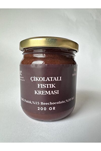 Beechocolate Rafine Şekersiz El Yapımı Ballı Çikolatalı Fıstık Kreması - Glutensiz-şeker Ilavesiz