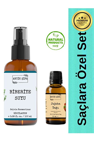 Antik Şifa %100 Saf Biberiye Suyu Ve Saf Jojoba Yağı ( Biberiye Hidrosolü Ve ...