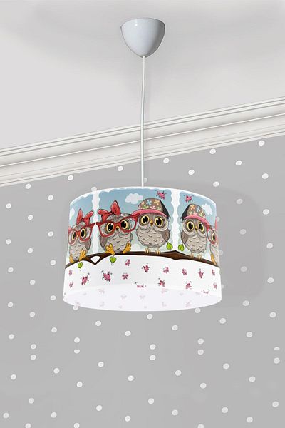 Bebişim Halı Owl Bi209 Children's Room Pendant Chandelier