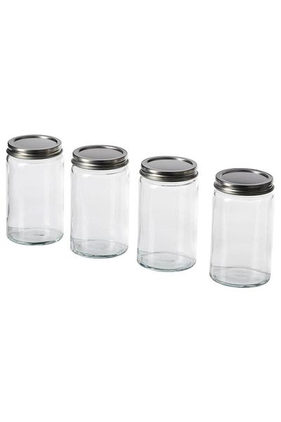 IKEA Cıtronhaj Spice Jar - Glass - 35 Cl - 4 Pieces