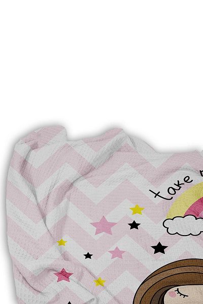CAPRİCE HALI Mermaid Patterned Cute Single Pique - With Pillowcase