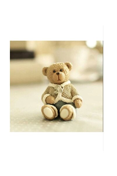 Himi Pasta Süsleri Yavru Erkek Ayı Maket Kürdanlı Cupcake Pasta Süsü Doğum Gü...