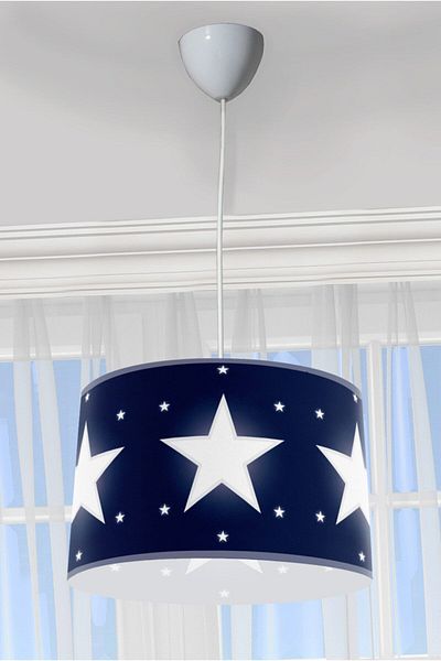 CAPRİCE HALI Star Navy Blue Children's Room - Glowing Pendant Chandelier