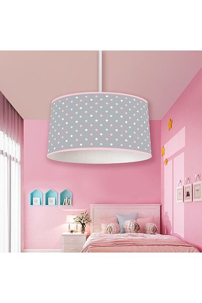 Bebişim Halı Bha2176 Model Children's Room - Dotted and Pendant Chandelier
