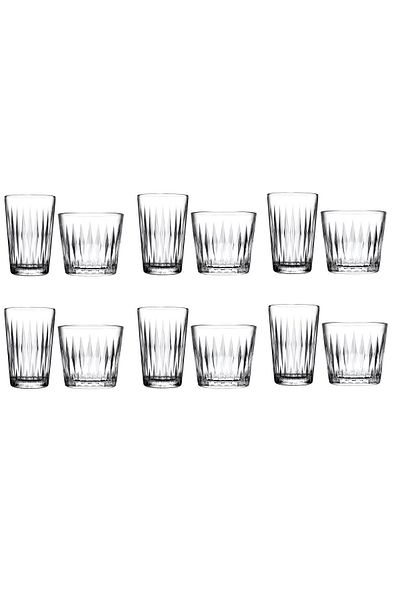 Paşabahçe Luzia 12 Piece Water Cup and Soft Drink Set