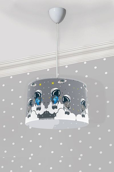 Bebişim Halı Astronaut Bi194 Children's Room Pendant Chandelier