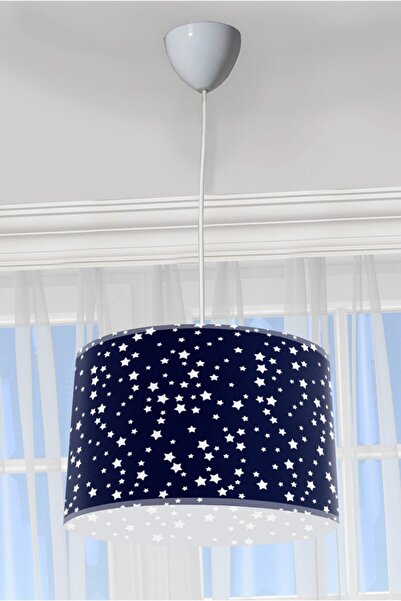 Genel Markalar Lacivert Yıldız Çocuk Odası Sarkıt Avize