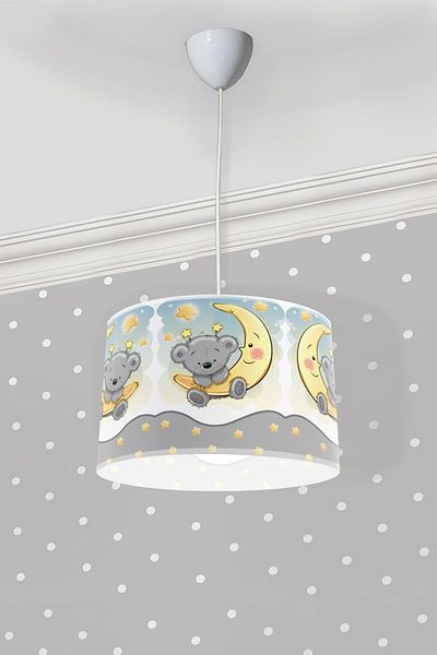 Bebişim Halı Cute Teddy Bear Bi215 Children's Room Pendant Chandelier