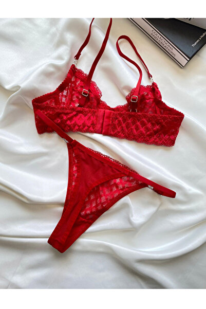 MILANOFOX Bra Lingerie Set with Lace and Underwire Chain Detail