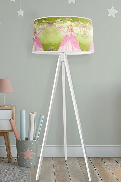 Bebişim Halı Sevimli Prenses Peri Kız Ve Kelebekler Desenli Çocuk Odası Lambader