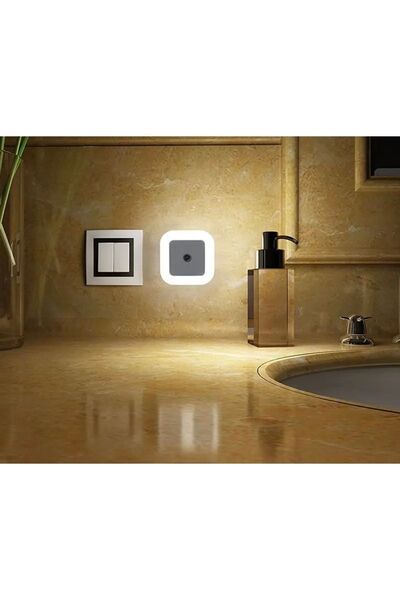 Cata Beyaz Sensörlü Gece Lambası Fişe Tak Çalıştır Karışık Renk Led Spot