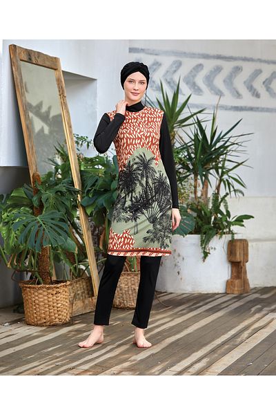 MARESİVA Black Hijab Swimsuit - Women's, Design Full Covered