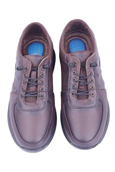 DETECTOR Inner Outer Genuine Leather Full Orthopedic Comfort Gel Sole Casual Men's Shoes Ök650s