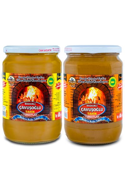 Bozkırlı Çavuşoğlu 600g Wood Fire Capless Steppe Tahini - Glass Jar
