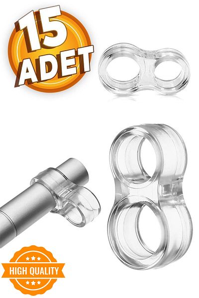 Badem10 Transparent Silicone Plastic Door Handle Holder Grip Stopper Window Buffer Stopper (15 PCS)