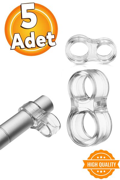 Badem10 Suport pentru mâner ușii din plastic siliconic transparent Opritor pentru bara de protecție pentru fereastră (5 buc.)