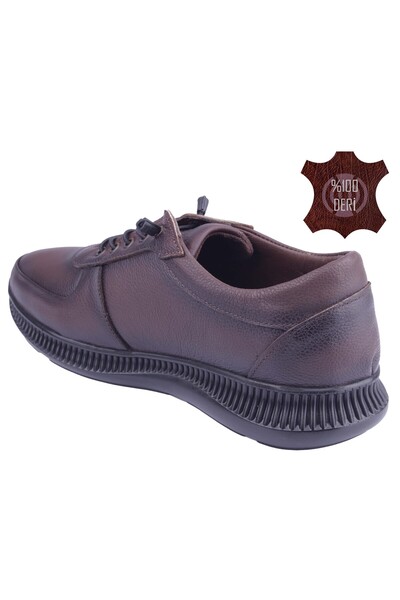 DETECTOR Inner Outer Genuine Leather Full Orthopedic Comfort Gel Sole Casual Men's Shoes Ök650s
