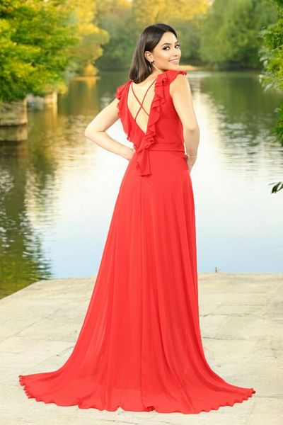 FaBe Fashion Valon Chiffon Dress