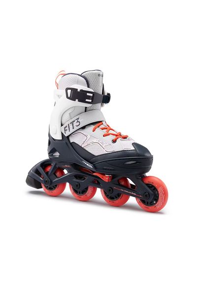 Decathlon Children's Skates - Red / Gray - Fit3