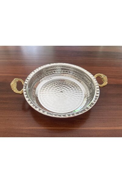 antepistachios 2 Pieces Copper Colored Breakfast and Plate Set - Sauce Bowl Pan