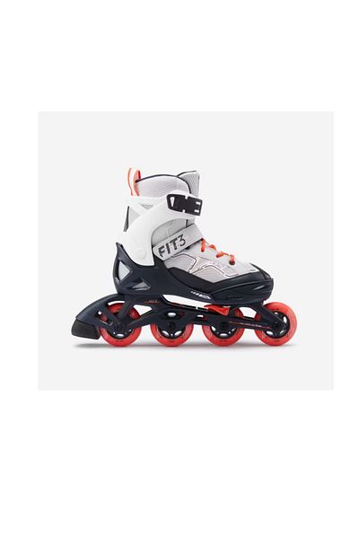 Decathlon Children's Skates - Red / Gray - Fit3