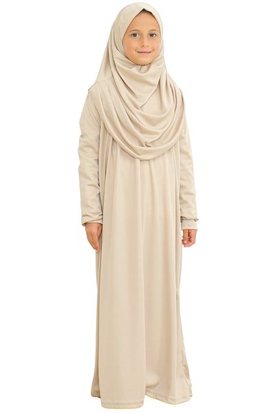 Modish Group Two Pieces Kids Prayer Clothes Set with Scarf Suit, Islamic Clothing Suit for Girls