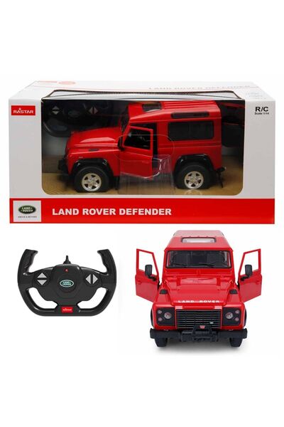 Genel Markalar Rastar Land Rover Defender Uzaktan Kumandalı Araba Kırmızı - 1...