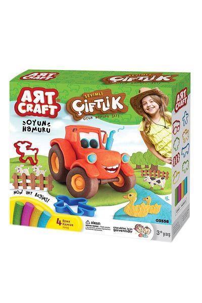 Doğan Oyuncak Dünyası Farm Dough Set (200 Gr.) - Play Dough Set - Dough Sets - Dough Molds