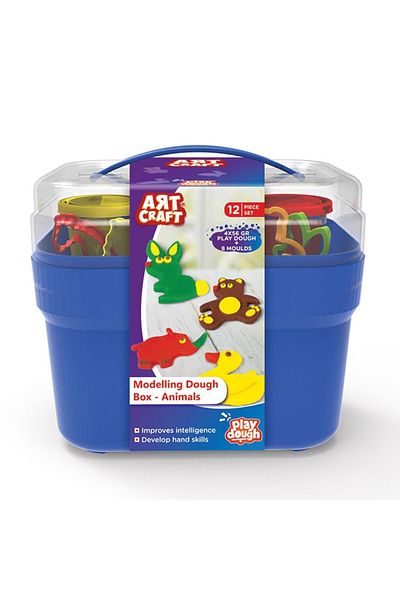 Doğan Oyuncak Dünyası Animals Play Dough Basket - Play Dough Set - Dough Sets - Dough Molds