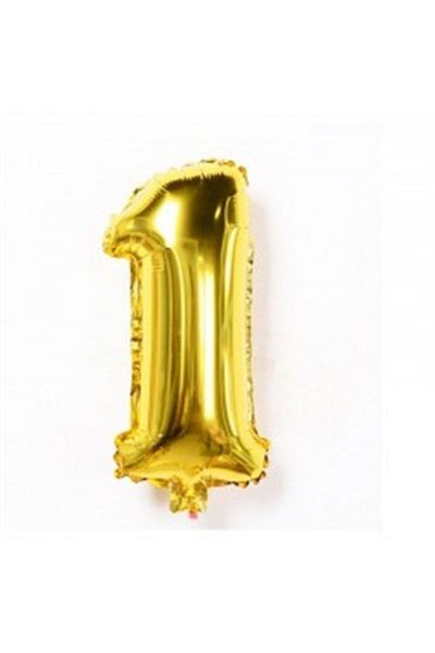 he2 ballons Gold Yellow Foil Balloon 1 Year Number 102 Cm