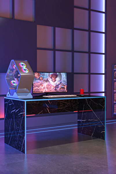 Givayo Mobilya WARDEN OYUNCU MASASI ROYAL MAVİ BANT