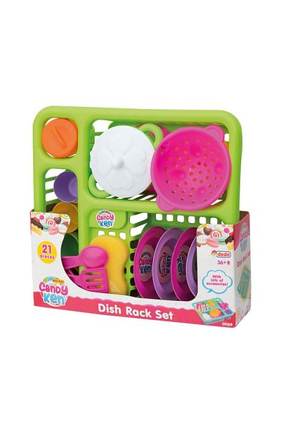Doğan Oyuncak Dünyası Candy & Ken Dish Rack Set - Kitchen Sets - Home Toy Sets