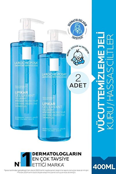 La Roche Posay Lipikar Gel Lavant 400 ml 2 Adet