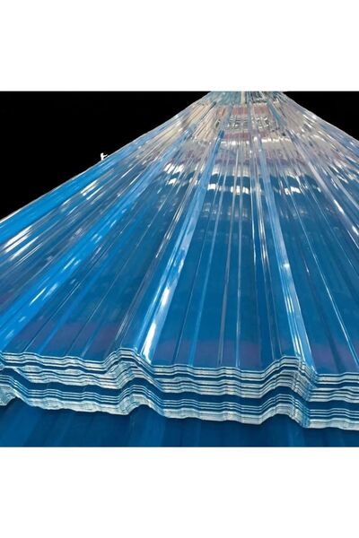 Bal-Kar 5 Adet Şeffaf Onduline Mavi Trapez 87.5x200 Cm 0.7mm Et Kalınlığı