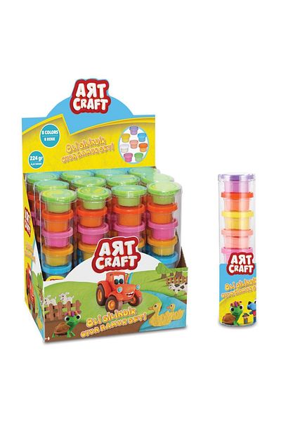 Doğan Oyuncak Dünyası 8-Piece Cylinder Play Dough Set - Play Dough Set - Dough Sets - Dough Molds