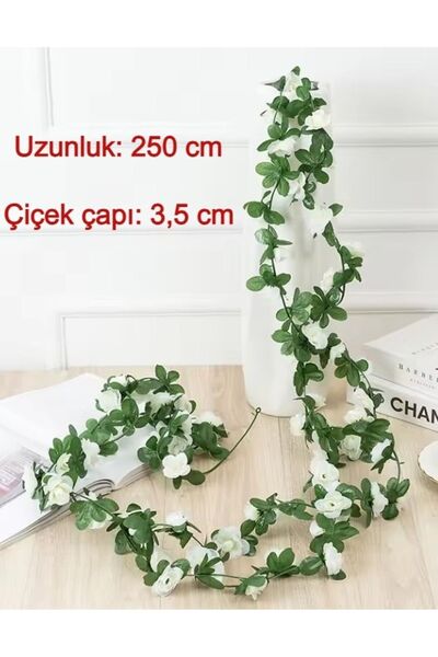 Dekosimge Yapay Gül Sarmaşık Çiçek 250 cm