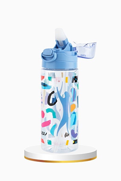 Slazenger Lisanslı Sertifikalı Yeni Sezon Okul Suluğu Pipetli Bpa İçermez Kap...