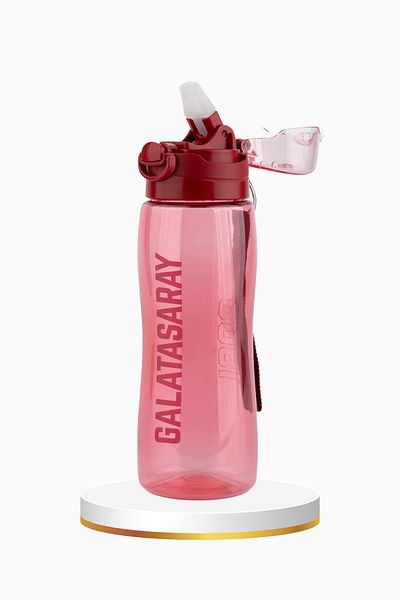 Galatasaray Licensed Gs Printed Bpa Free Special Collection - Student Water Bottle with Straw and Lid