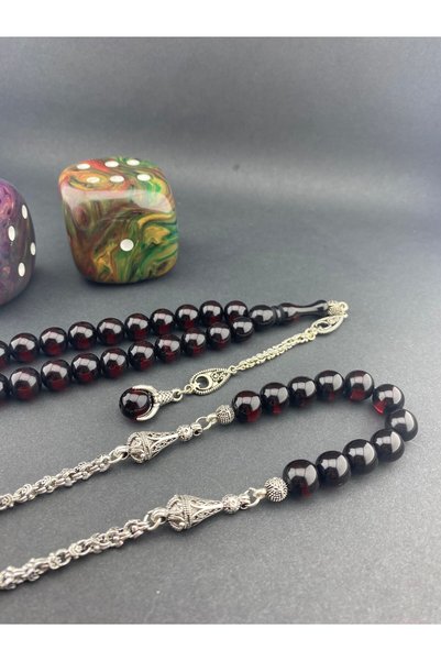 KEHRİBARGRAM Original Surmeli Amber Prayer Beads