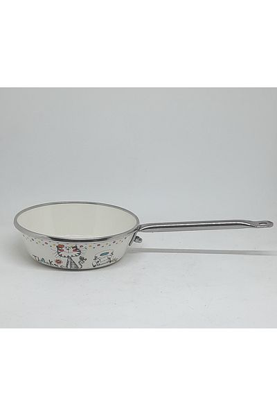 Avşar 12 cm Wide Enameled House - Food Pan