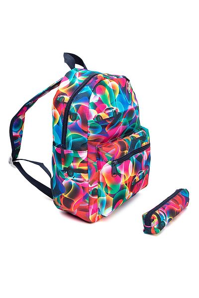 GNC DESİGN Rucsac pentru copii cu modele colorate pentru 0-8 ani cu suport pentru stilou, rucsac pentru grădiniță-cornuță
