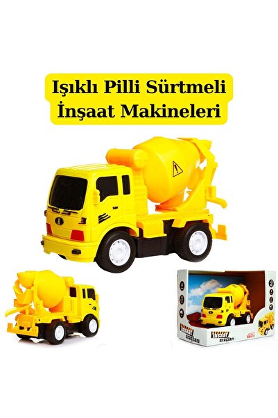 Doğan Oyuncak Dünyası Işıklı Sürtmeli Mikser - İş Makineleri - Sürtmeli Araçl...